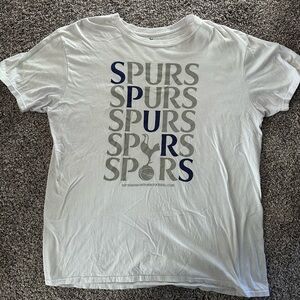 Tottenham Hotspur White and Gray Spurs Tee